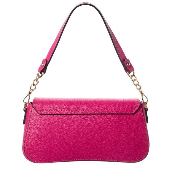 Italian Leather Top Handle Bag, Pink - Picture 2 of 4